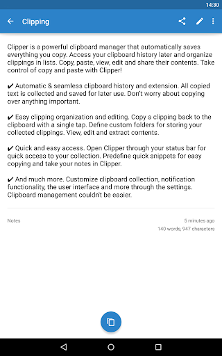 Clipper - Clipboard Manager - Image screenshot of android app