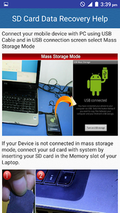SD Card Data Recovery Help - عکس برنامه موبایلی اندروید