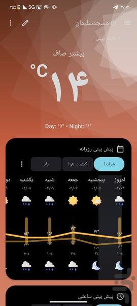 هواشناسی کوروش | انتخاب هر ایرانی - Image screenshot of android app