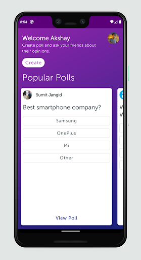 Polling - عکس برنامه موبایلی اندروید