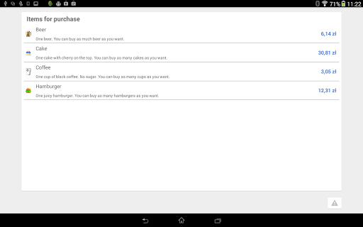 Checkout (In-App Billing v.3) - Image screenshot of android app