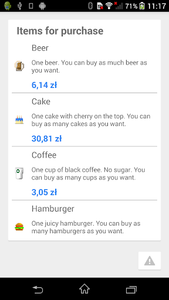 Checkout (In-App Billing v.3) - Image screenshot of android app