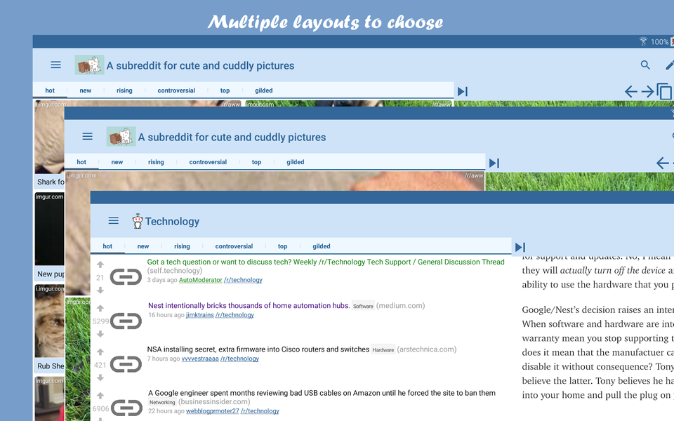 RedFeed for reddit - عکس برنامه موبایلی اندروید