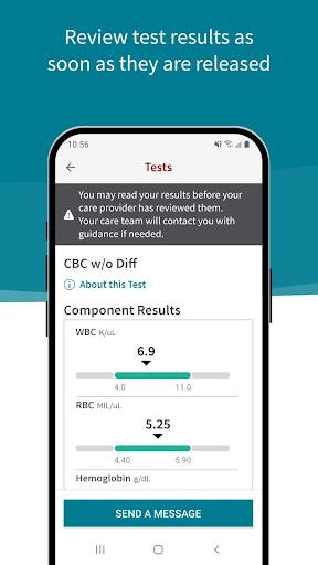Stanford Health Care MyHealth - Image screenshot of android app