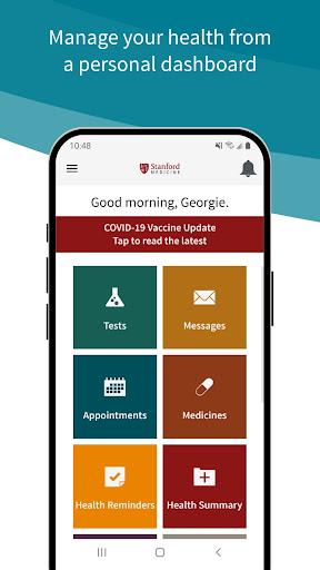 Stanford Health Care MyHealth - Image screenshot of android app
