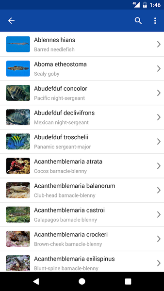 Fishes: East Pacific - Image screenshot of android app