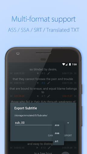 Subcake - Add Subtitle to Video, Subtitle Maker - عکس برنامه موبایلی اندروید