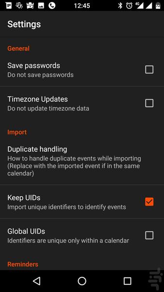 Calendar Import-Export - Image screenshot of android app