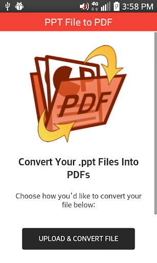 PPT File to PDF - Image screenshot of android app