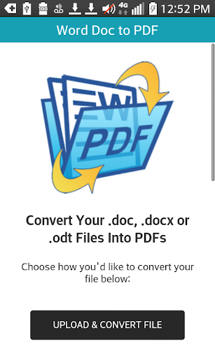 Word DOC to PDF - عکس برنامه موبایلی اندروید