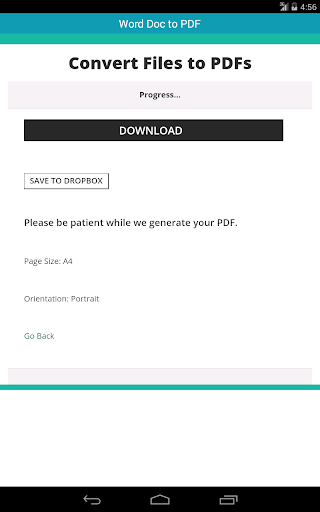 Word DOC to PDF - عکس برنامه موبایلی اندروید