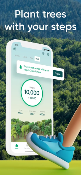 Treecard - Walk & Plant Trees - عکس برنامه موبایلی اندروید