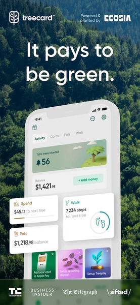 Treecard - Walk & Plant Trees - عکس برنامه موبایلی اندروید