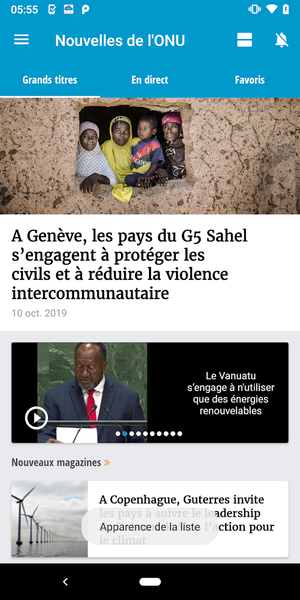 UN News - Image screenshot of android app