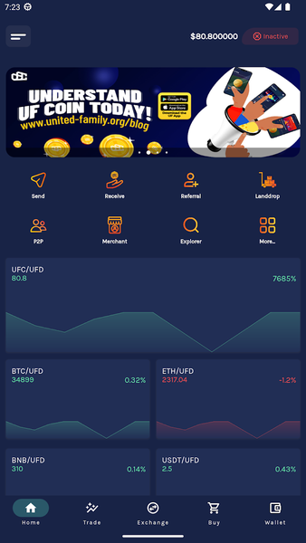 UF Wallet - عکس برنامه موبایلی اندروید