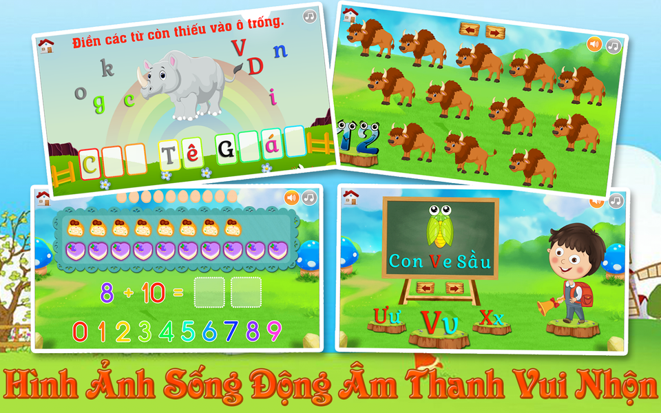 Day Be Hoc Chu Cai - Hoc So - Image screenshot of android app