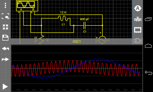 Droid Tesla Circuit Simulator - Image screenshot of android app