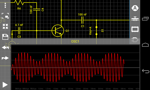 Droid Tesla Circuit Simulator - Image screenshot of android app