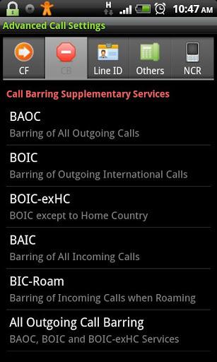 Advanced Call Settings - عکس برنامه موبایلی اندروید