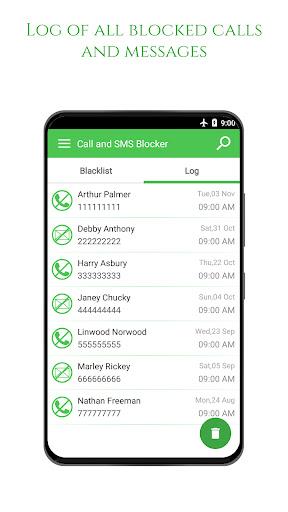 Call &amp; SMS Blocker - Blacklist - عکس برنامه موبایلی اندروید