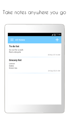 Simple notepad - عکس برنامه موبایلی اندروید