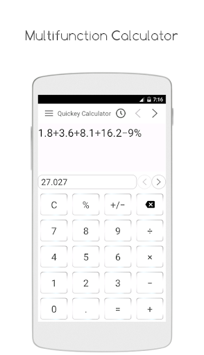 Calculator app - عکس برنامه موبایلی اندروید