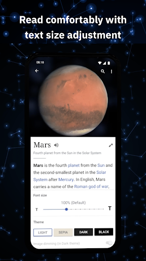 Wikipedia - عکس برنامه موبایلی اندروید