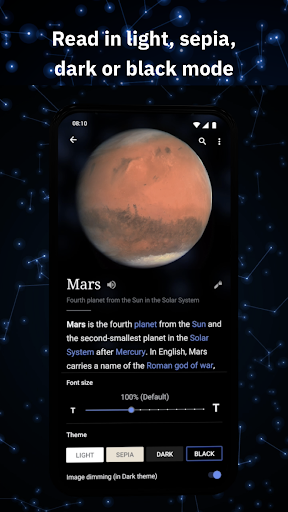 Wikipedia - عکس برنامه موبایلی اندروید