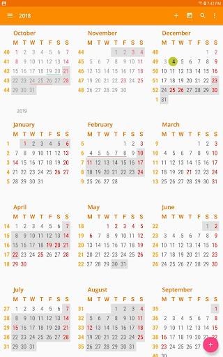 aCalendar - your calendar - Image screenshot of android app