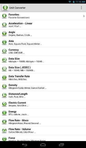 Unit Converter - عکس برنامه موبایلی اندروید