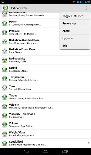 Unit Converter - عکس برنامه موبایلی اندروید