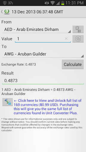 Unit Converter - عکس برنامه موبایلی اندروید