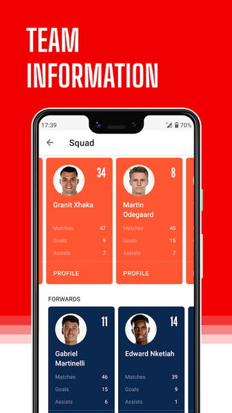 AFC Live – for Arsenal Fans - عکس برنامه موبایلی اندروید