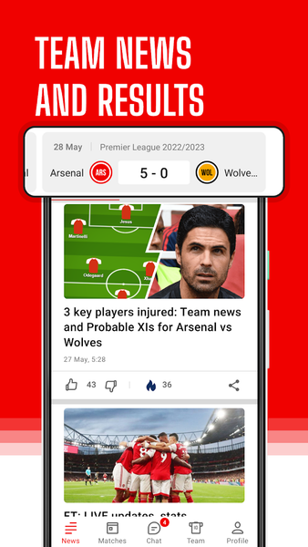 AFC Live – for Gunners fans - عکس برنامه موبایلی اندروید