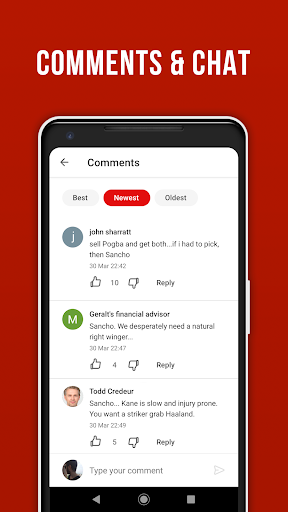 Manchester Live – United fans - عکس برنامه موبایلی اندروید