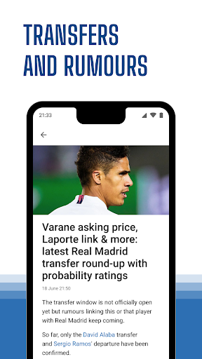 Madrid Live - News & Matches - عکس برنامه موبایلی اندروید