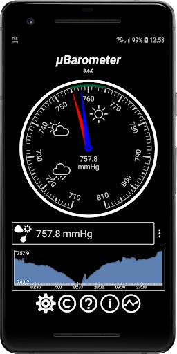 mu Barometer - Image screenshot of android app
