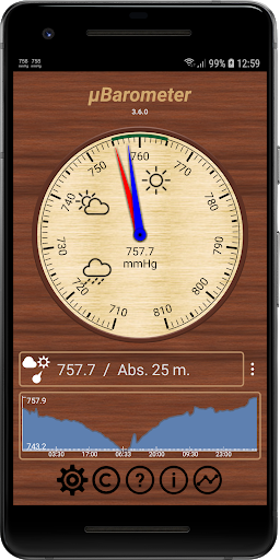 mu Barometer - Image screenshot of android app
