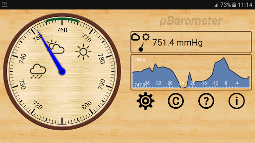 mu Barometer - Image screenshot of android app