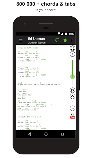 Guitar chords and tabs - Image screenshot of android app