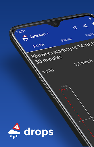 Drops - The Rain Alarm - Image screenshot of android app