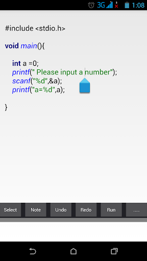 C Compiler IDE - Image screenshot of android app