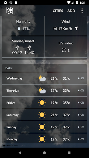 Afghanistan Weather - Image screenshot of android app