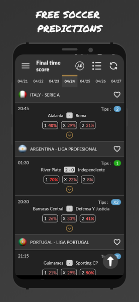Soccer Predictions - عکس برنامه موبایلی اندروید