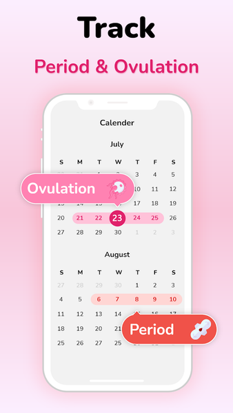 Ovulation Tracker & Calculator - Image screenshot of android app
