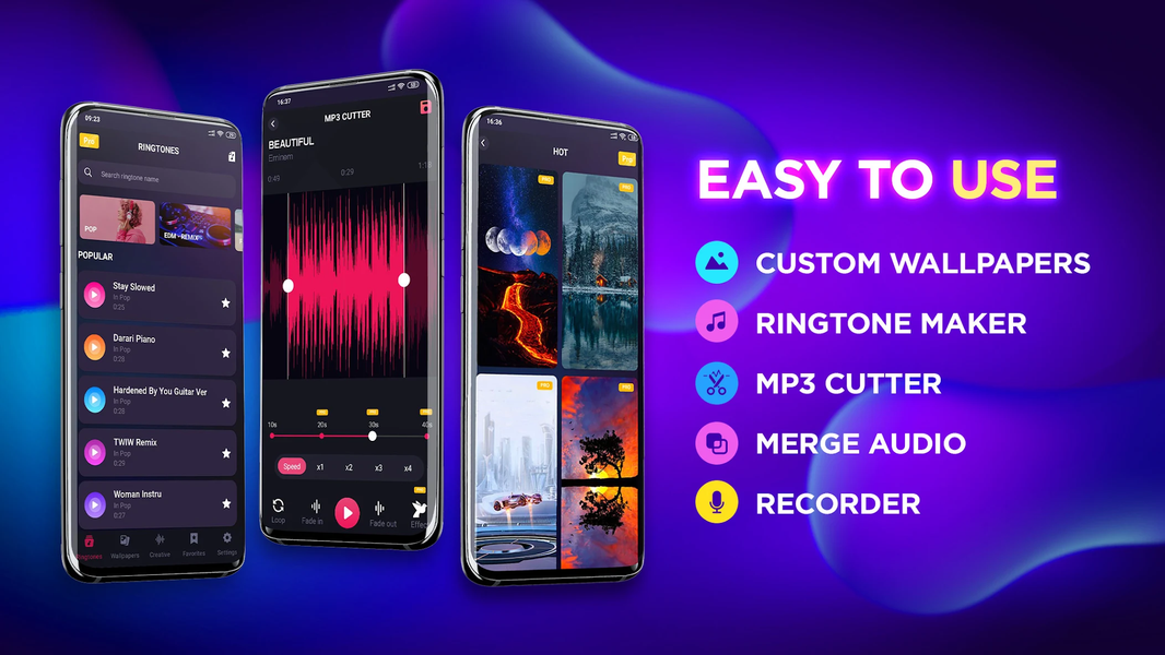 Song Ringtones & Wallpapers - Image screenshot of android app