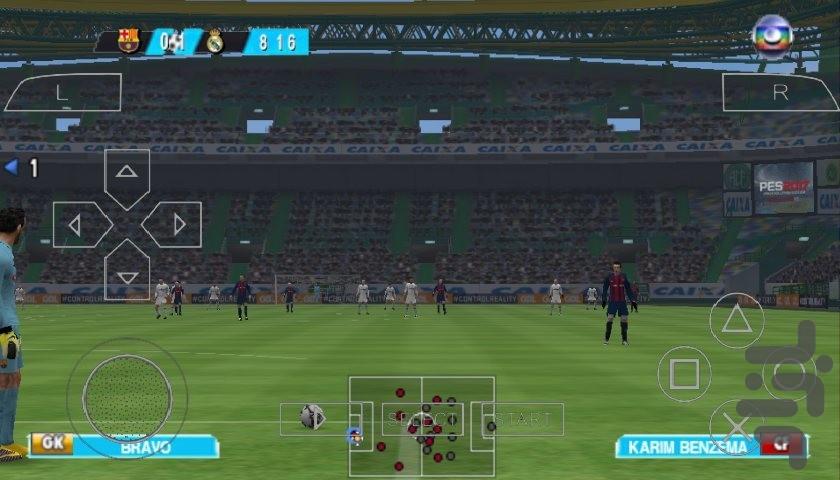 فوتبال pes 2017psp - Gameplay image of android game