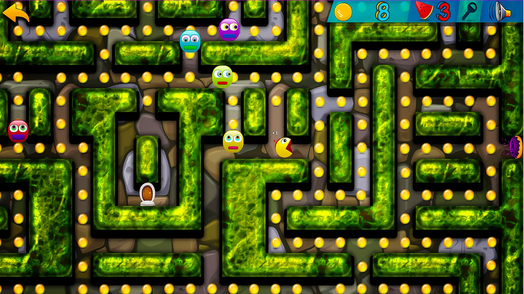 Pac Maze Runner - Gameplay image of android game