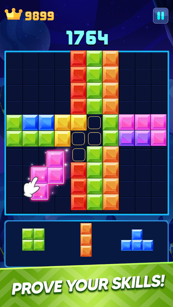 Classic Block Puzzle Brick - Gameplay image of android game