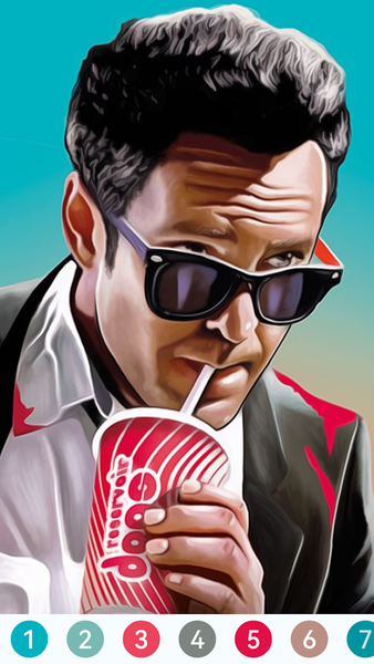 Movie Paint by Number Coloring - عکس بازی موبایلی اندروید